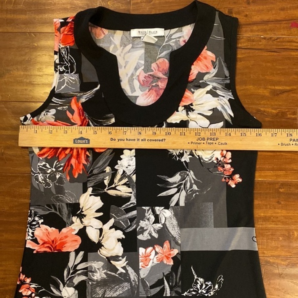 WHBM White House Black Market Floral Tunic Top Mini Dress Tropical XS - Picture 7 of 7
